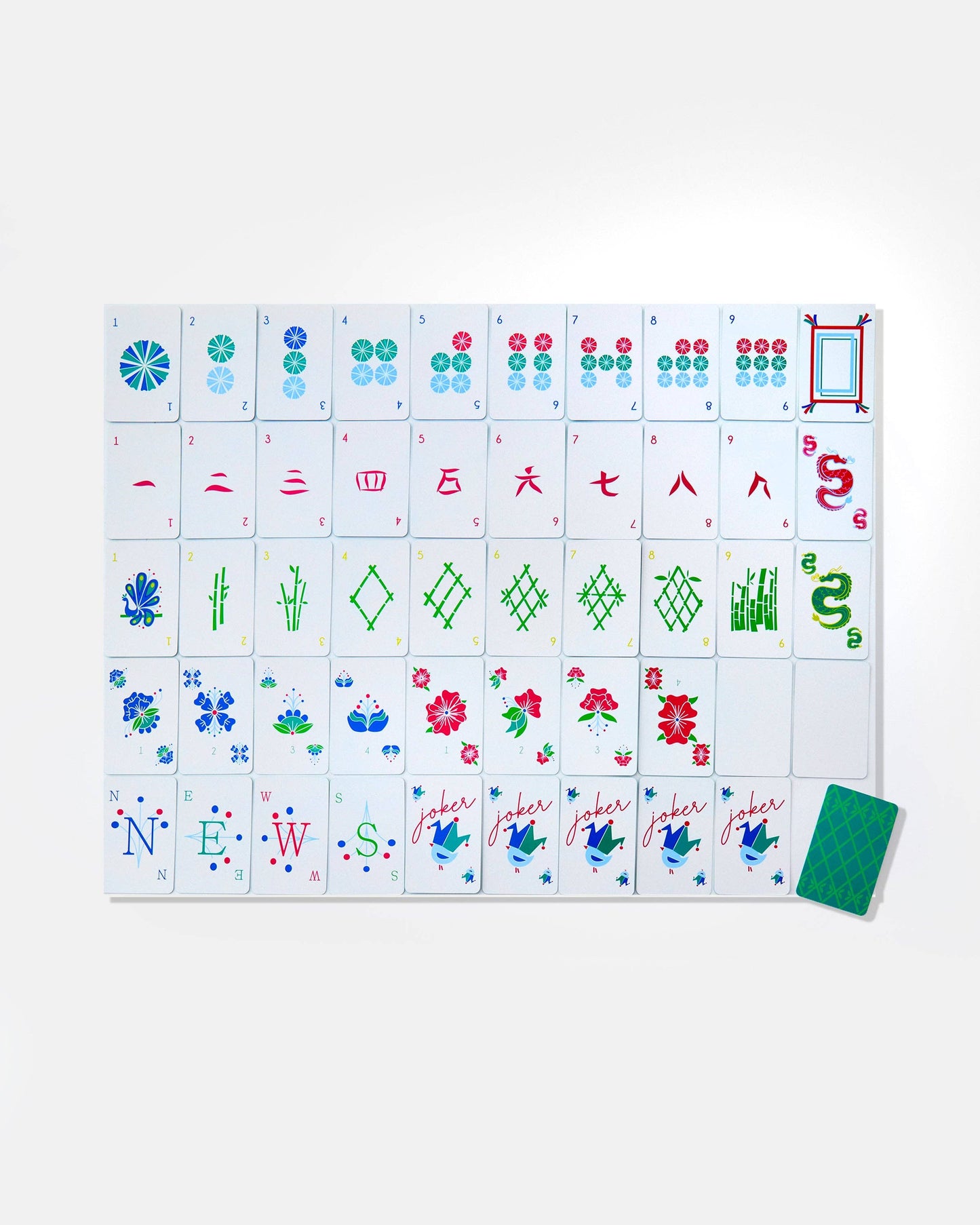 Oh My Mahjong Birdie Mahjong Playing Cards