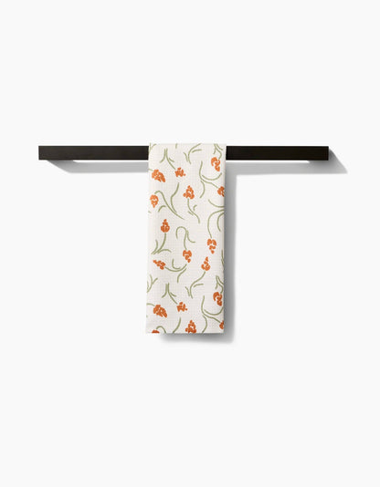 Crayon Floral Tea Towel