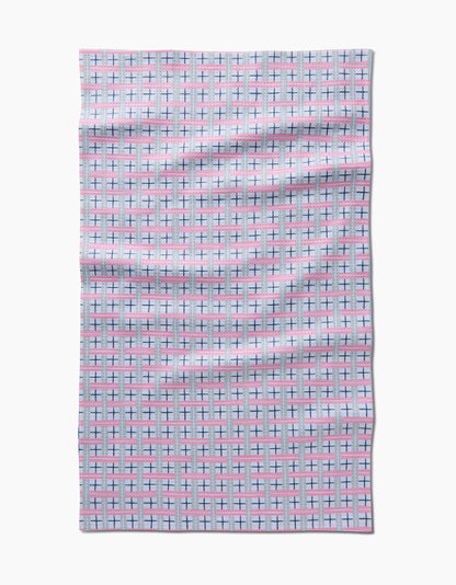 Spring Cottage Plaid Tea Towel