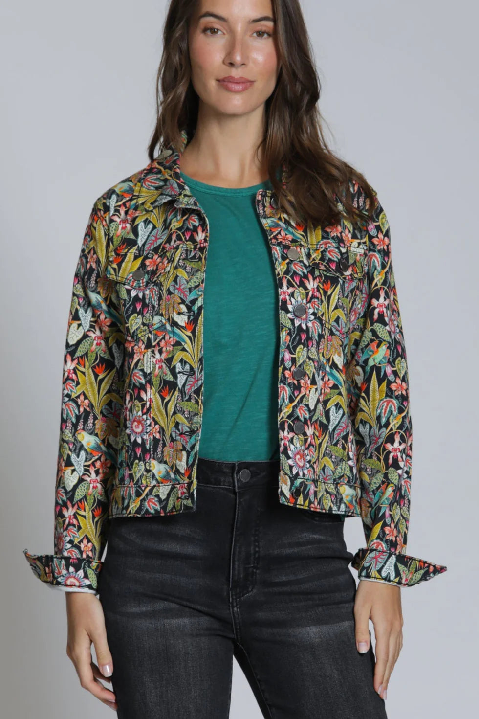 APNY Printed Denim Jacket
