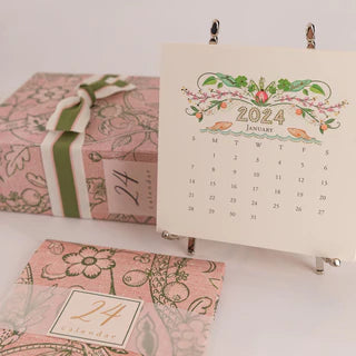Karen Adams Desk Calendar Set for 2024