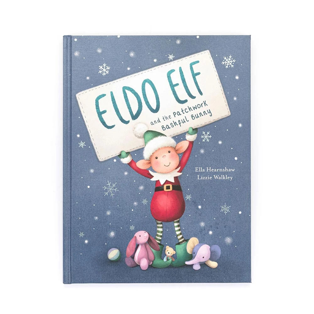 Jellycat Eldo Elf and Patchwork Bunny Book