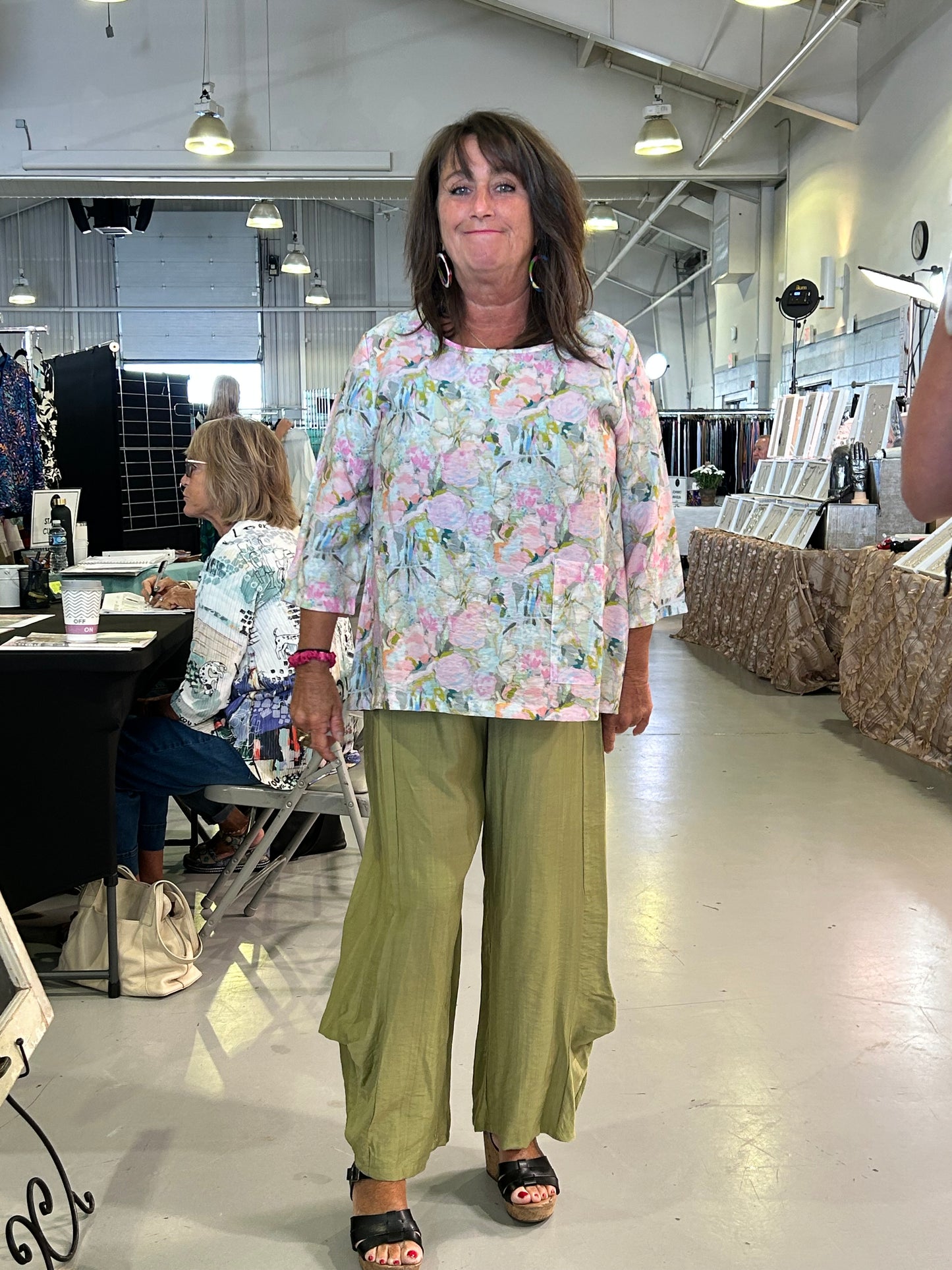 Shana Printed One Pocket Top