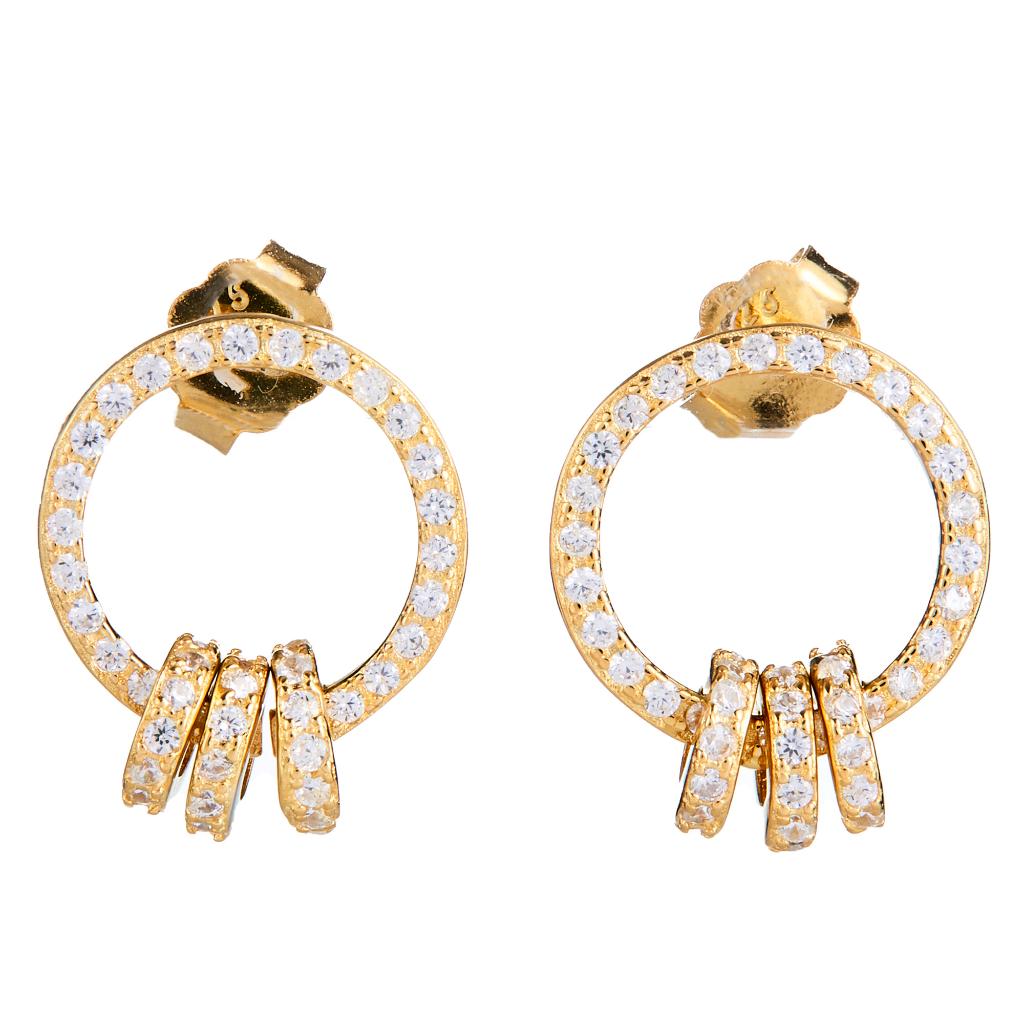 EBass Interlocked Hoop Studs