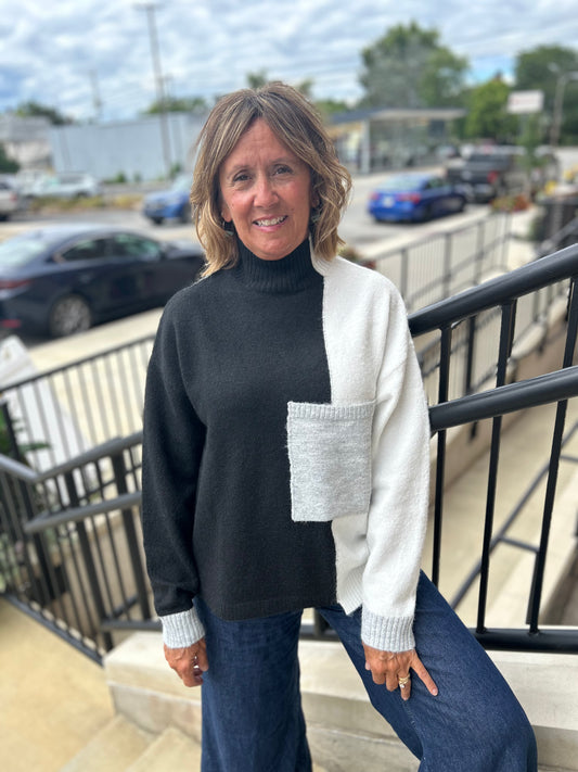 Renuar Cashmere Feel Combo Sweater