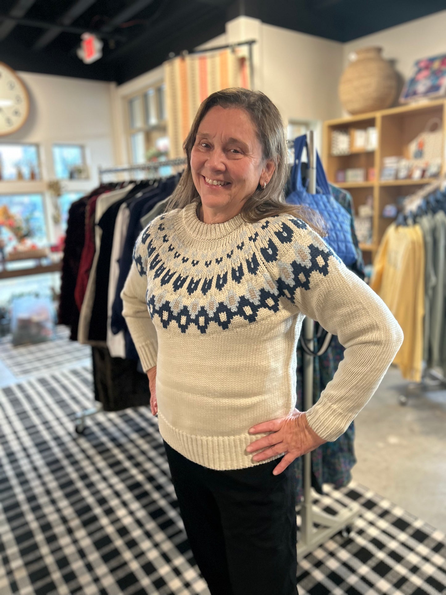 Fairisle Crew Neck Sweater