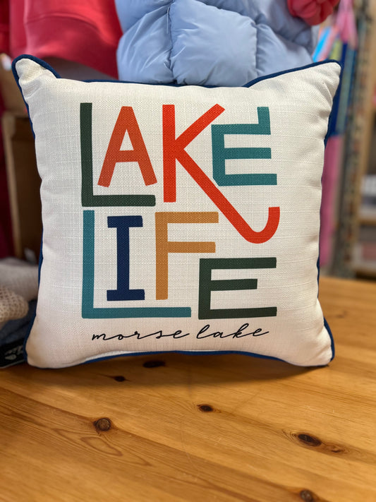 Lake Life Pillow Morse Lake