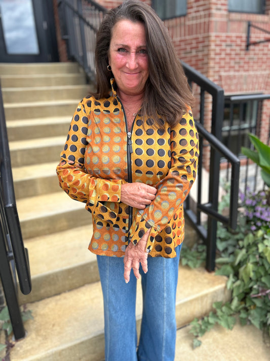 Shana Dot Suede Jacket