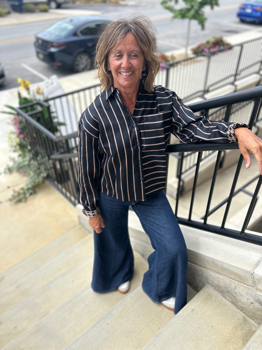 Foxcroft Marina Stripe Shirt
