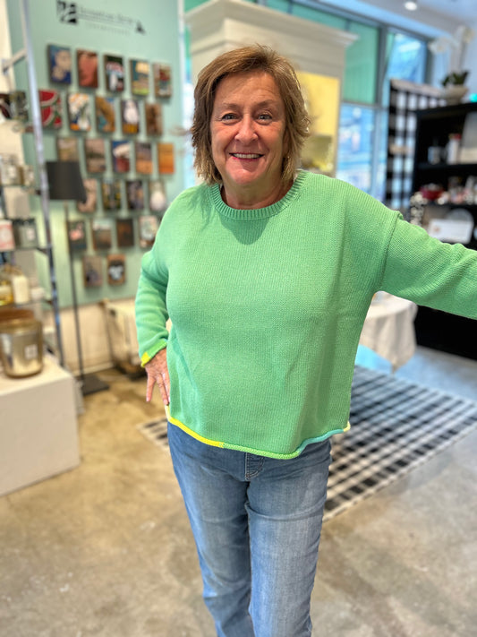 Zaket and Plover Bottom Detail Sweater