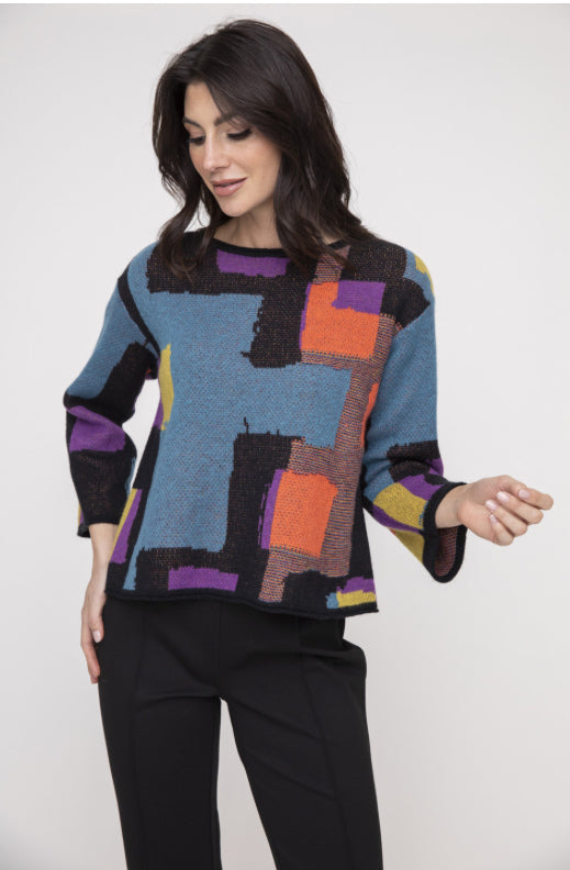 Liv Collage Swing Sweater