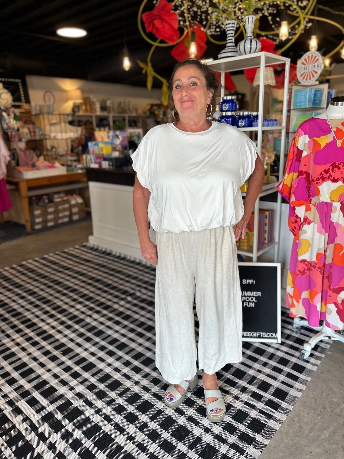 Bubble Hem and Sleeve Top