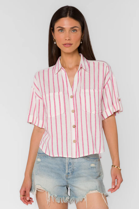 Fuchsia Stripe Shirt
