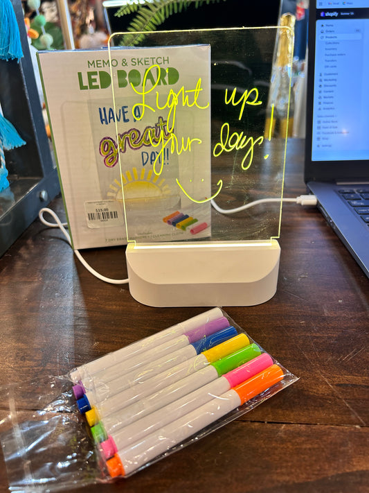 Memo and Sketch Glow Board w/Markers