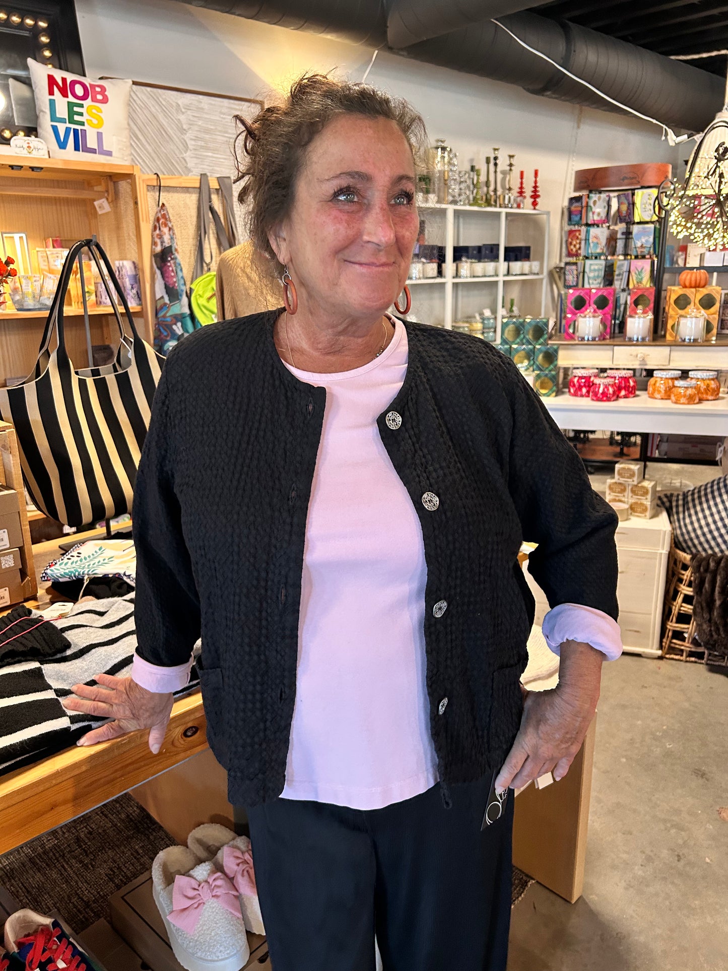 Fenini Black Cropped Jacket