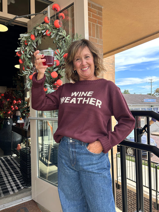 Wine Weather Sweater