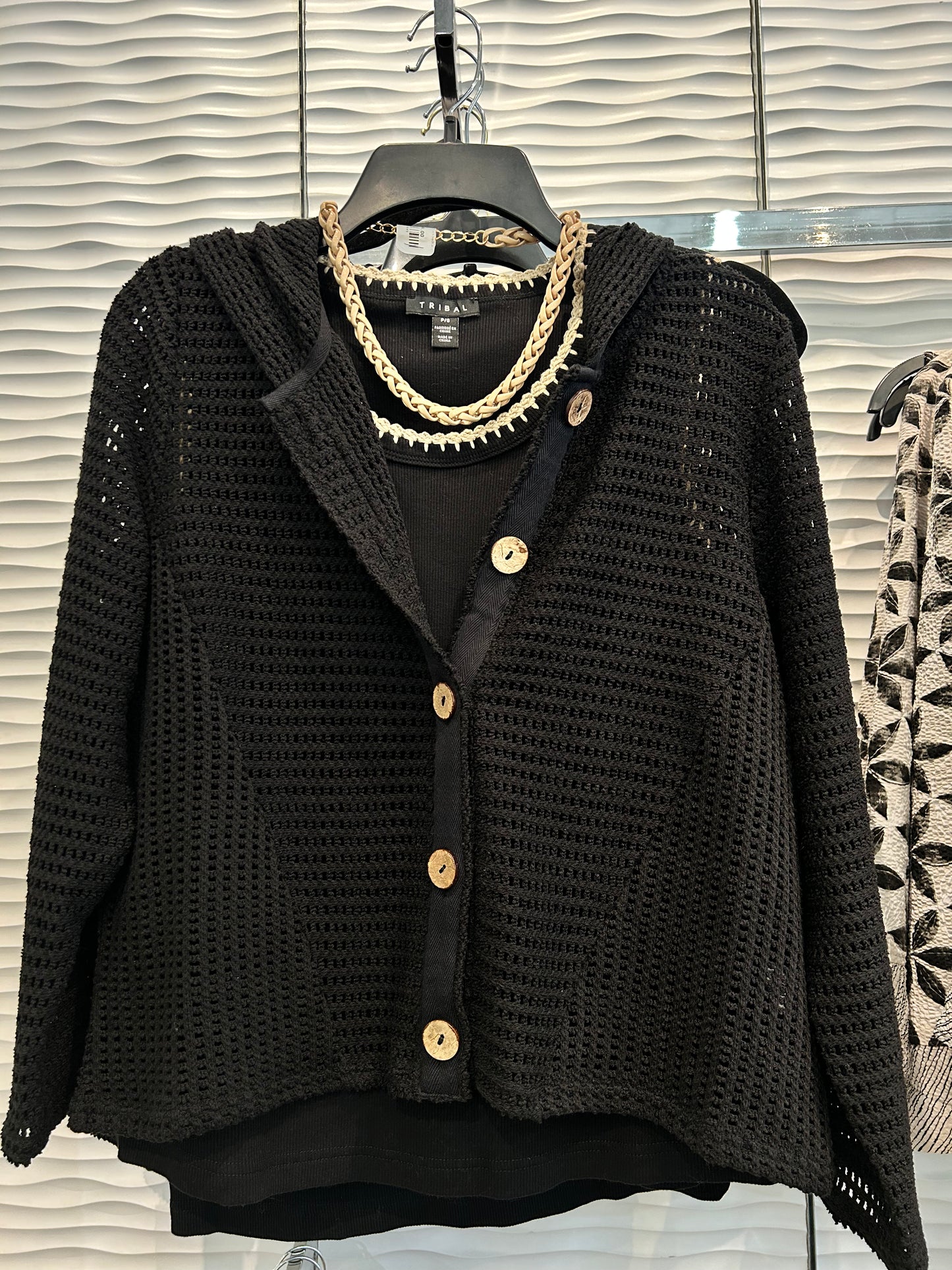 Habitat Black Summer Breeze Cardigan