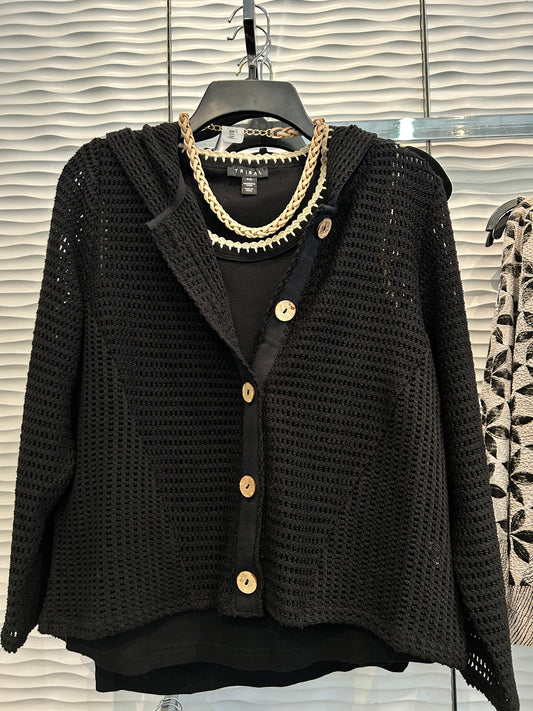 Habitat Black Summer Breeze Cardigan