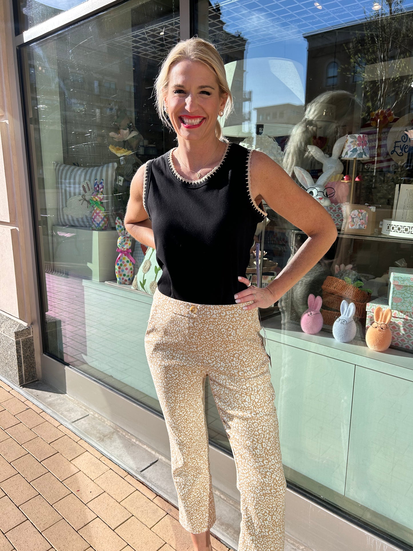 Tribal Pull On Capri with Pockets