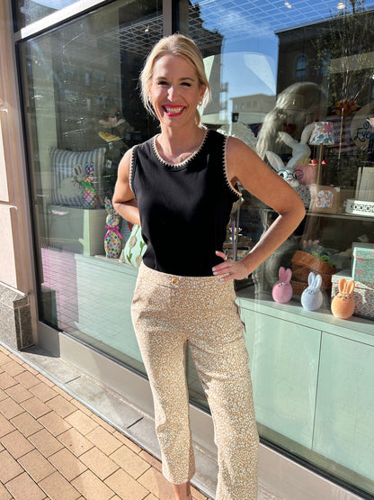 Tribal Pull On Capri with Pockets