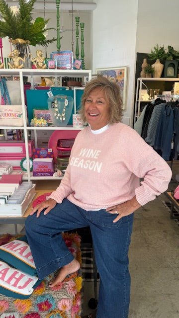 Panache Light Pink Wine Season Lightweight Sweater
