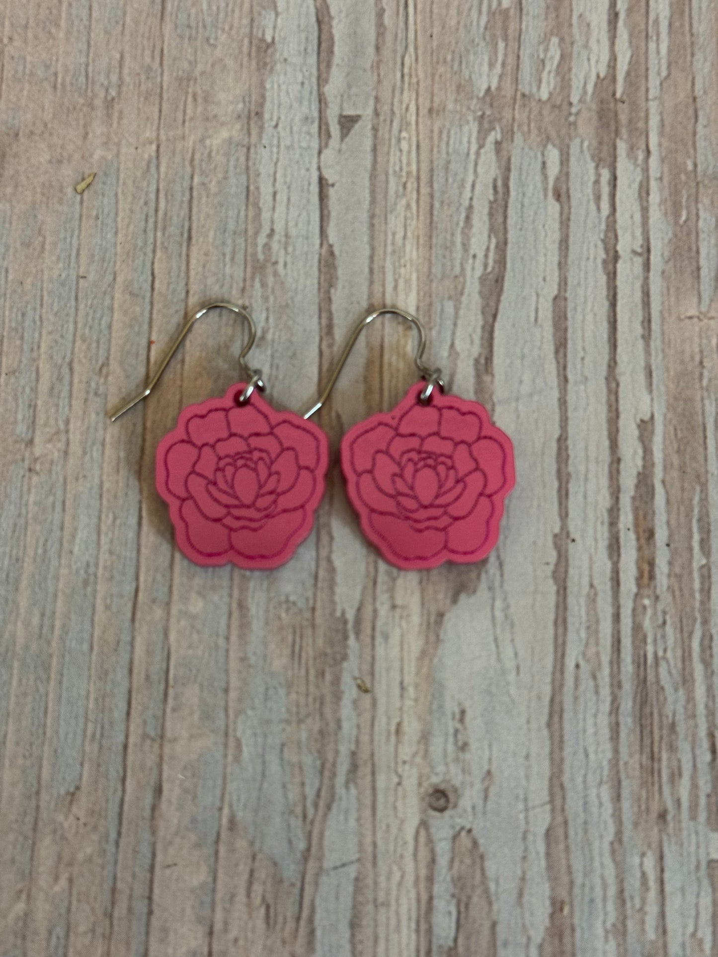 Locally Made Peony Earrings