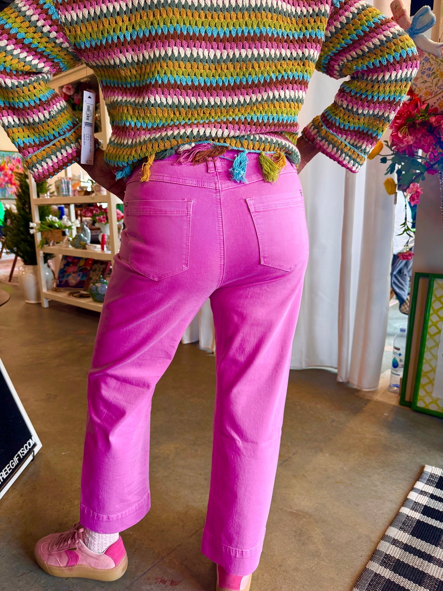 Tribal Pull On Flare Capri