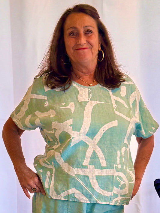 Fenini Oversize Top Seafoam