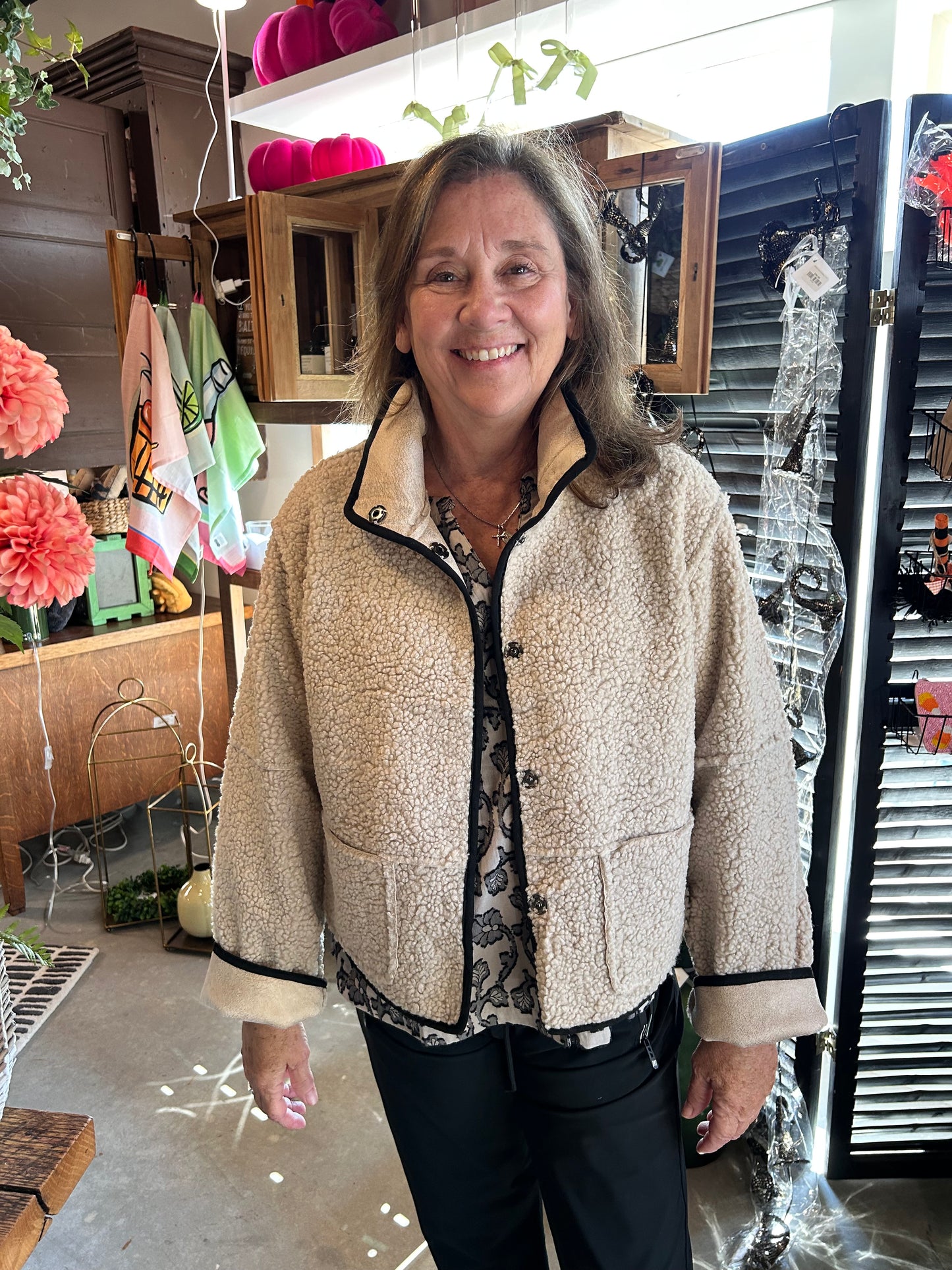 Habitat Reversible Sherpa and Suede Jacket