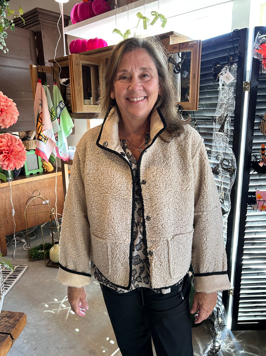 Habitat Reversible Sherpa and Suede Jacket