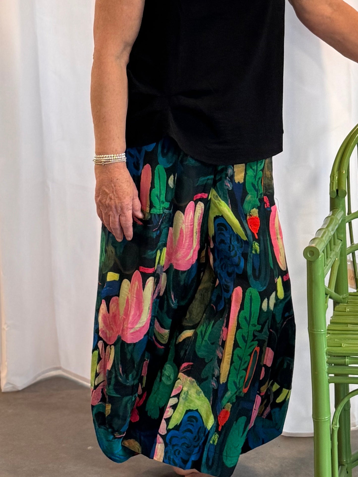 Shana Printed Lantern Pants