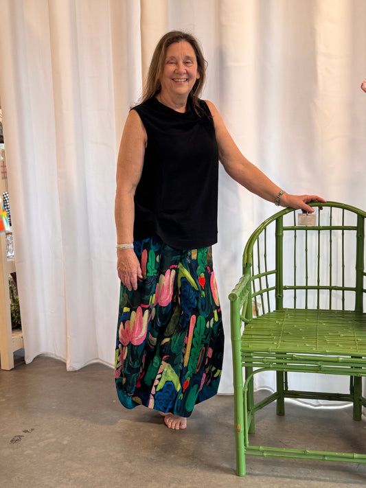 Shana Airflow Solid Detail Tank Top