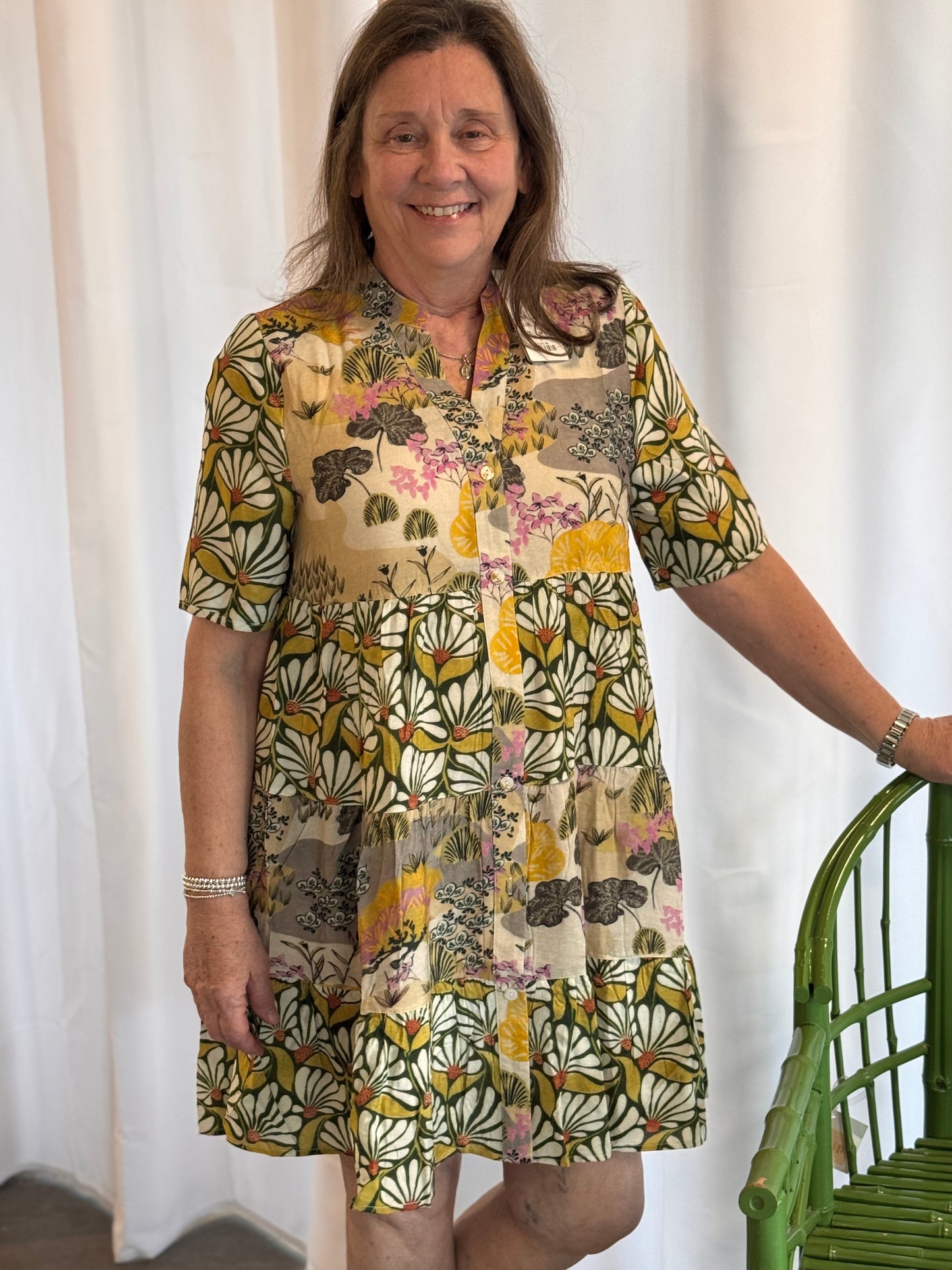 Shana Printed Layer Dress