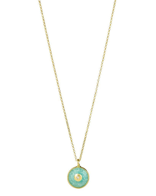 EBass Amazonite Round Eye Necklace