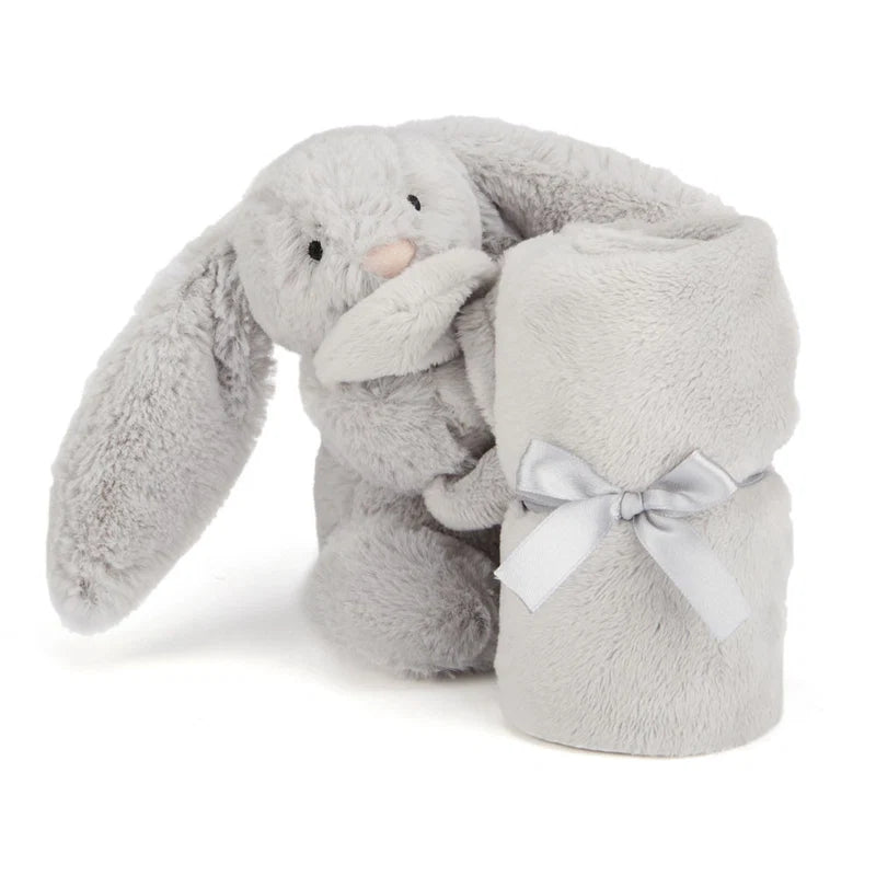 Jellycat bashful silver bunny soother