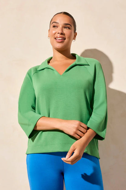 Tribal Jungle Green Knit Pullover