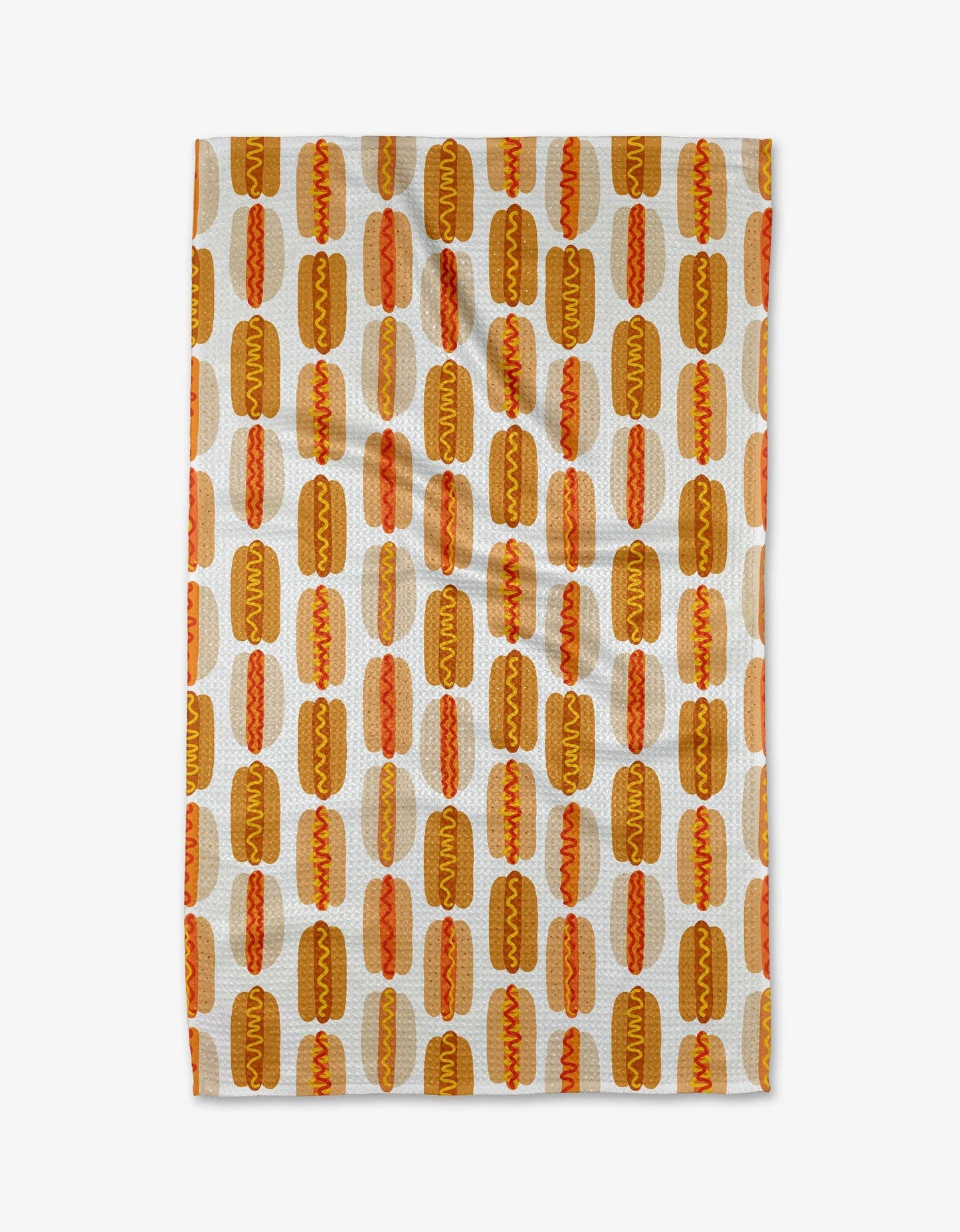 Geometry Hot Dogs Of Summer Tea Towel