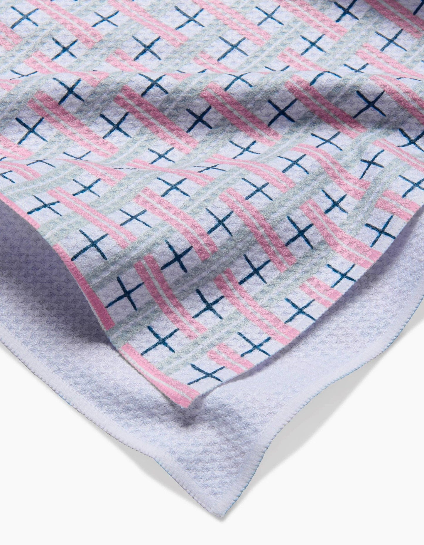 Spring Cottage Plaid Tea Towel