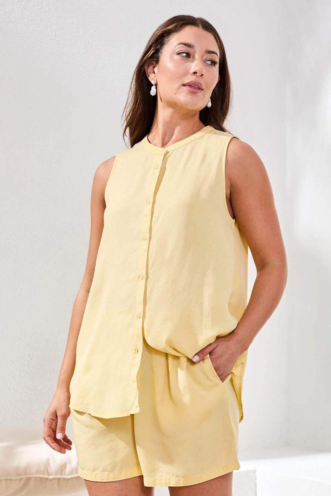 Tribal Flowy Sleeveless Blouse