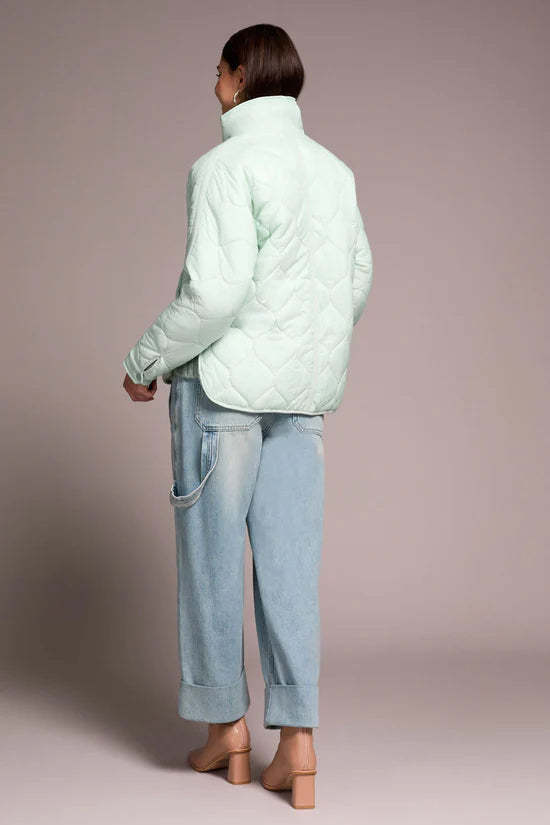 Tribal Quilted Jacket Aqua Foam