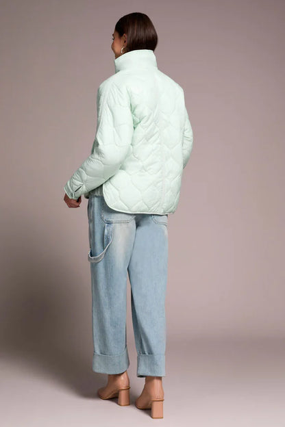 Tribal Quilted Jacket Aqua Foam