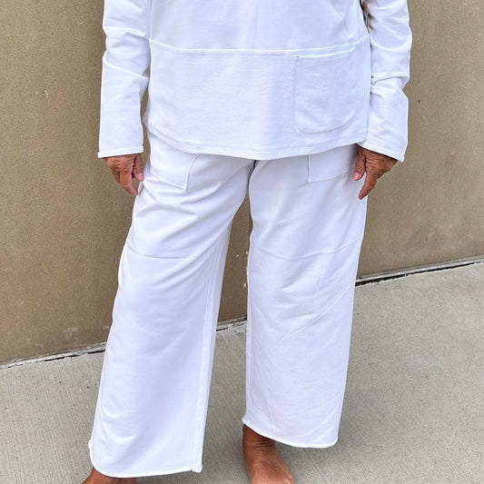 Escape White Breezy Flood Pant